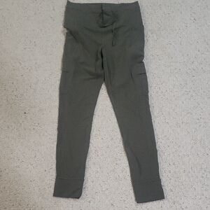 Athleta Green Cargo Leggings